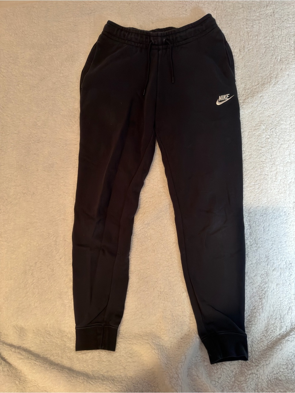 Nike Black Swoosh Joggers